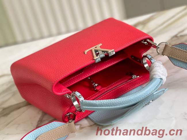 Louis Vuitton CAPUCINES BB M48865 red&sky blue