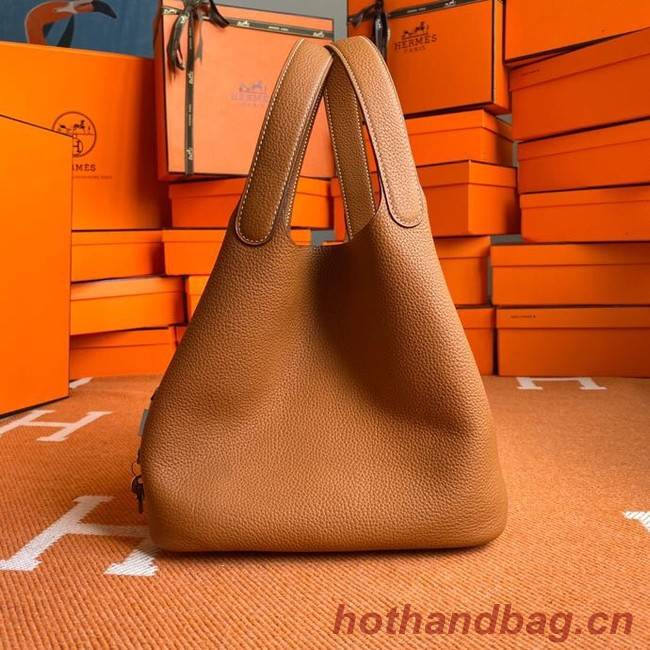 Hermes Picotin Lock Bags Original togo Leather PL3388 brown