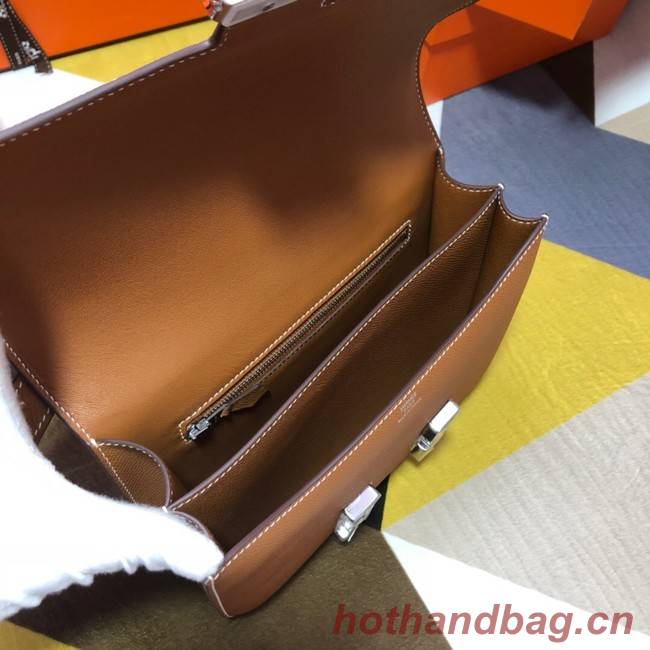 Hermes Original Espom Leather Constance Bag 5333 brown