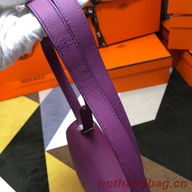 Hermes Original Espom Leather Constance Bag 5333 purple