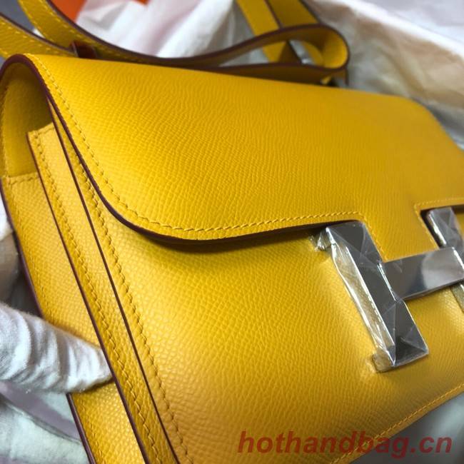 Hermes Original Espom Leather Constance Bag 5333 yellow