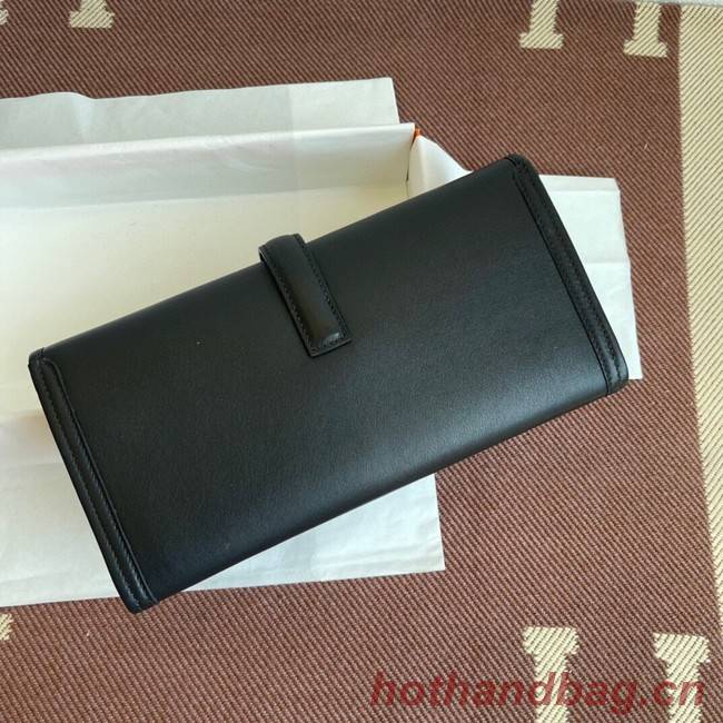 Hermes Original jige swift Leather Clutch 37088 black