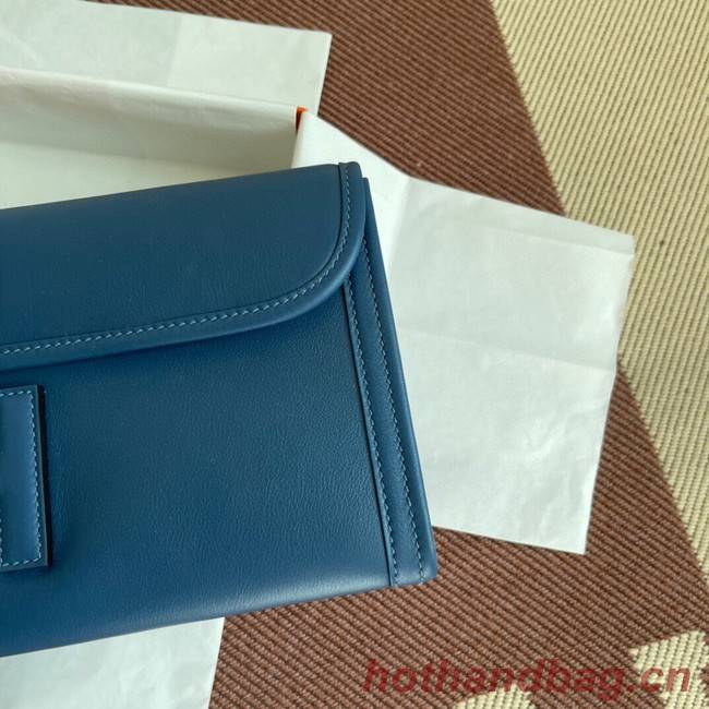 Hermes Original jige swift Leather Clutch 37088 drak gray