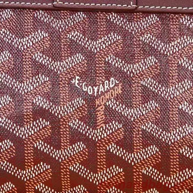 Goyard Calfskin Leather saigon mini Tote Bag 9955 Wine