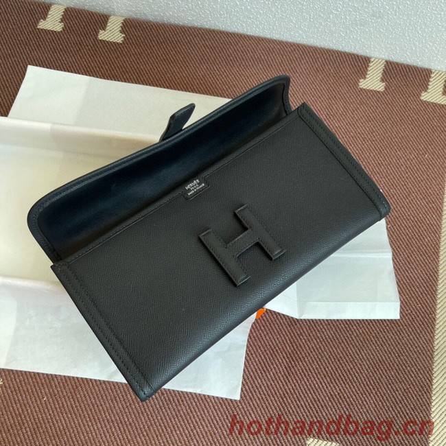 Hermes Original Espom Leather Clutch 37088 black