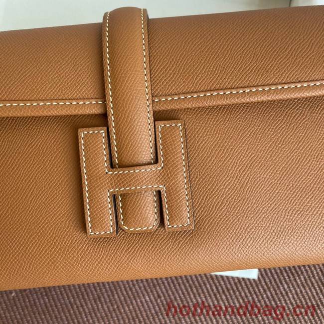 Hermes Original Espom Leather Clutch 37088 brown