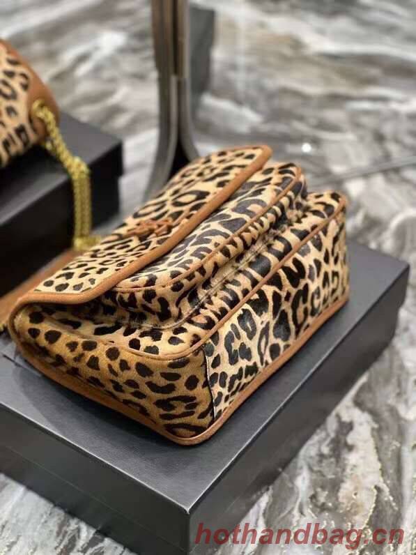 YSL NIKI MEDIUM IN Leopard hair Y533158 BROWN