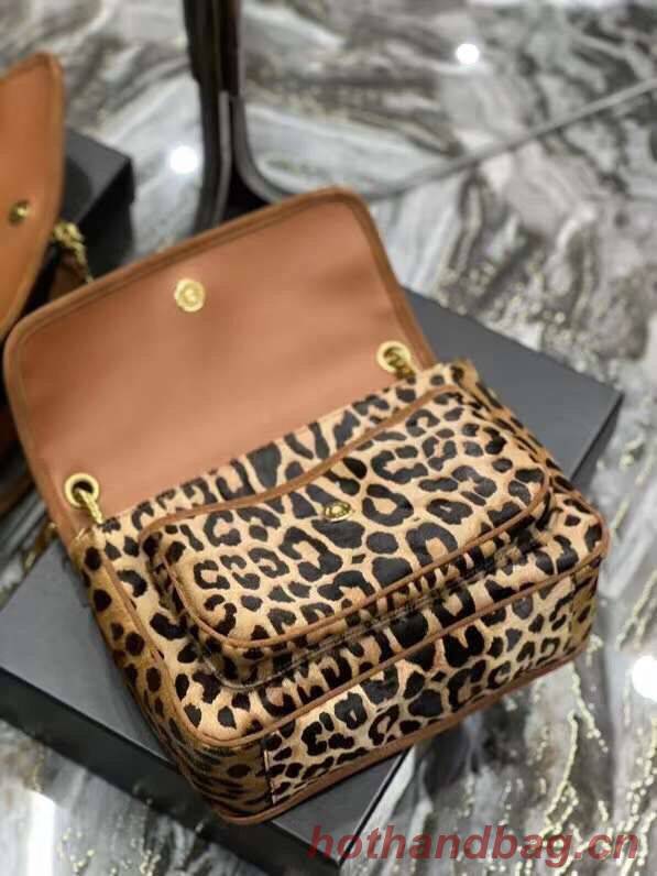 YSL NIKI MEDIUM IN Leopard hair Y533158 BROWN