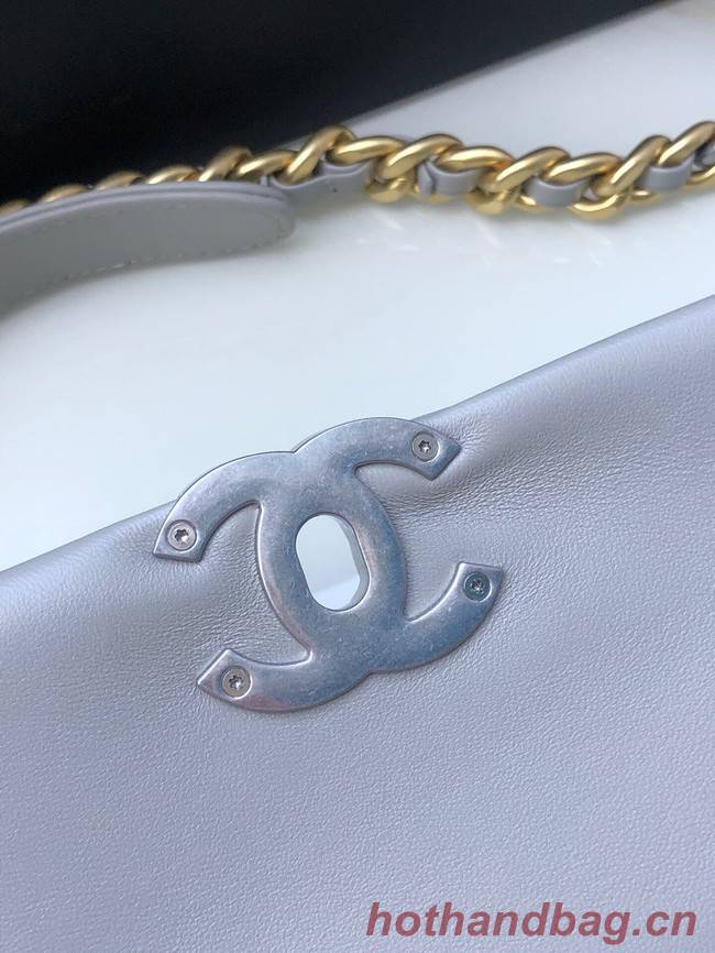 CHANEL Lambskin 19 Flap Bag AS1160N gray