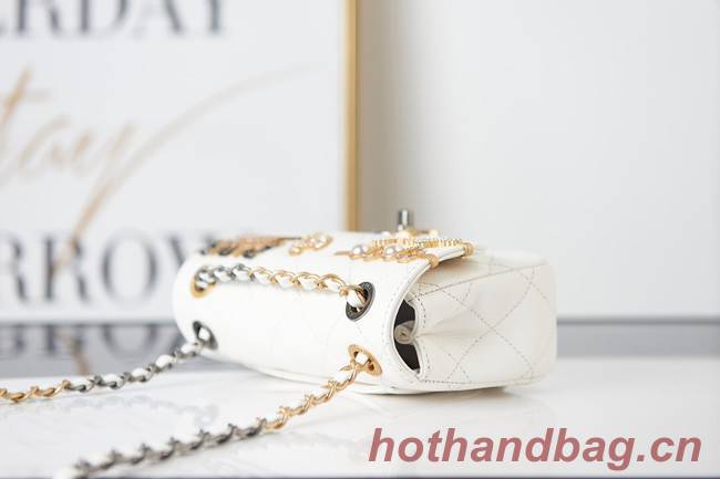 Chanel SMALL FLAP BAG AS2979 white