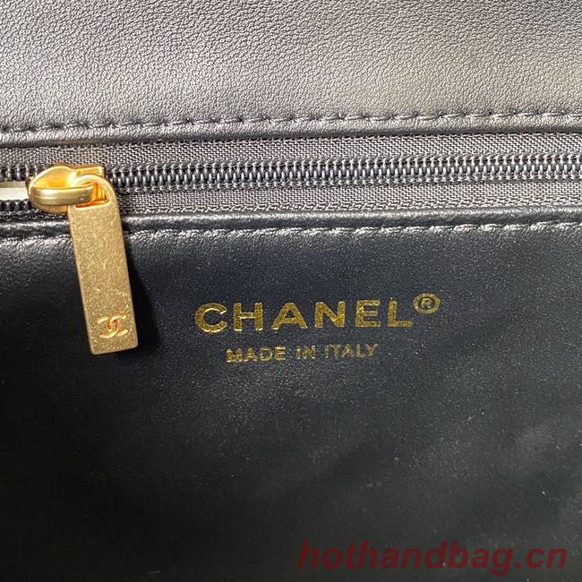 Chanel SMALL Lambskin FLAP BAG AS1792 black