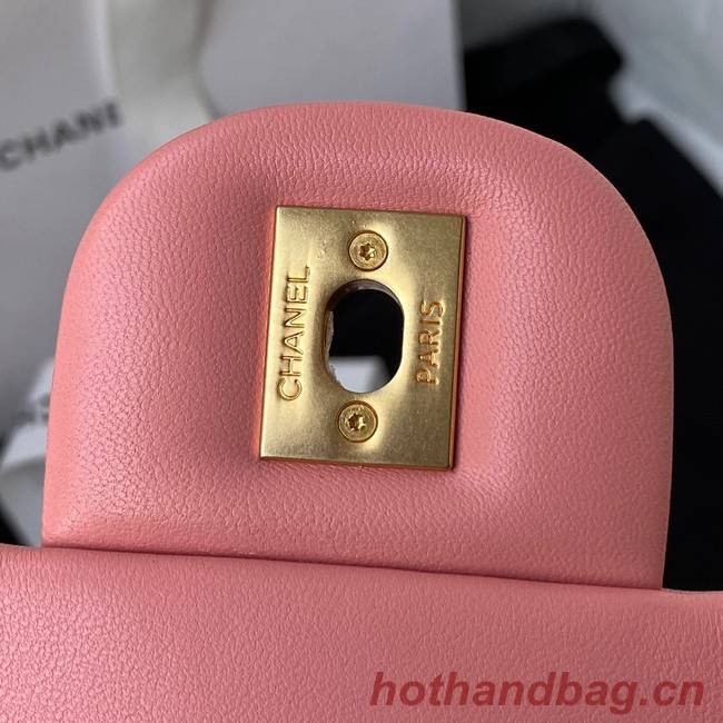 Chanel SMALL Lambskin FLAP BAG AS1792 pink