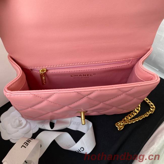 Chanel SMALL Lambskin FLAP BAG AS1792 pink