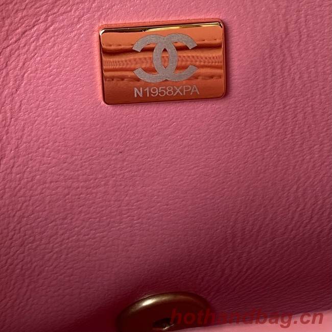 Chanel SMALL Lambskin FLAP BAG AS1792 pink