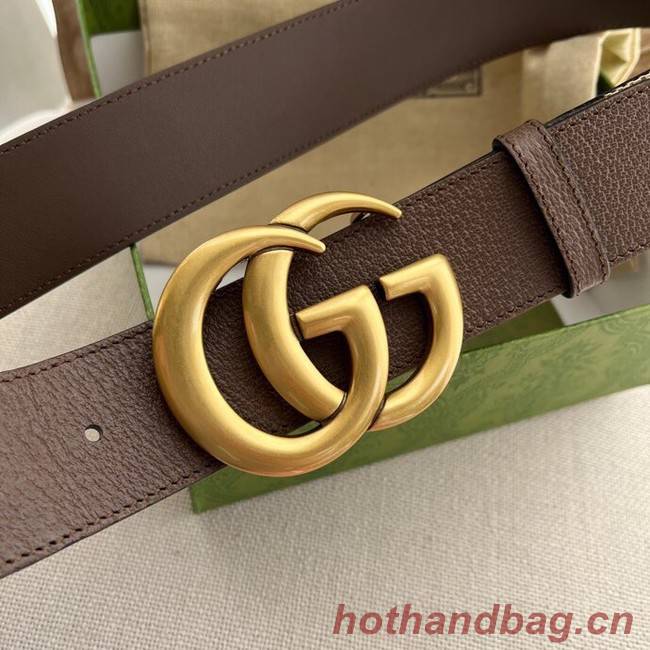 Gucci Jumbo GG Marmont wide belt 400593 brown