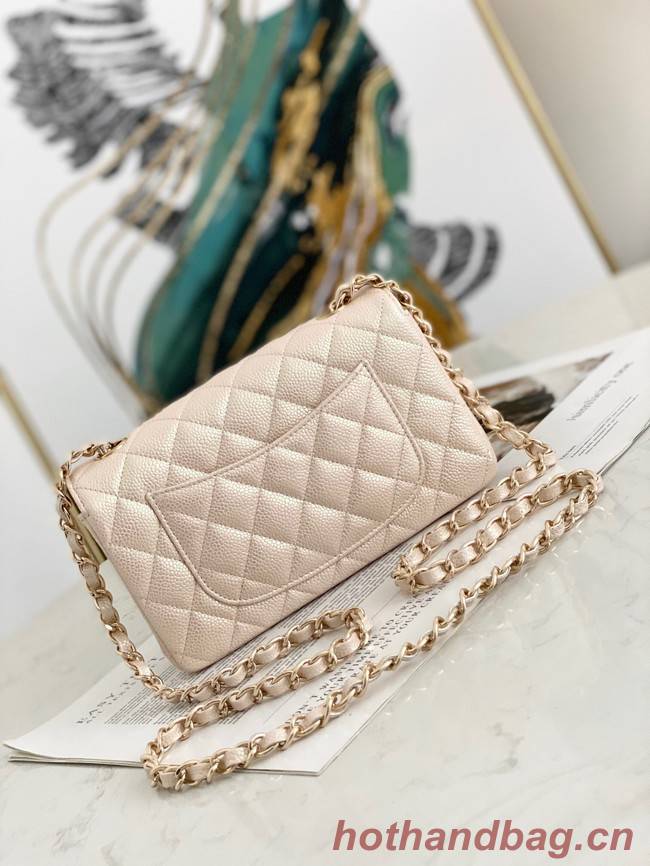 Chanel Flap Grained Calfskin Shoulder Bag AS1116 cream