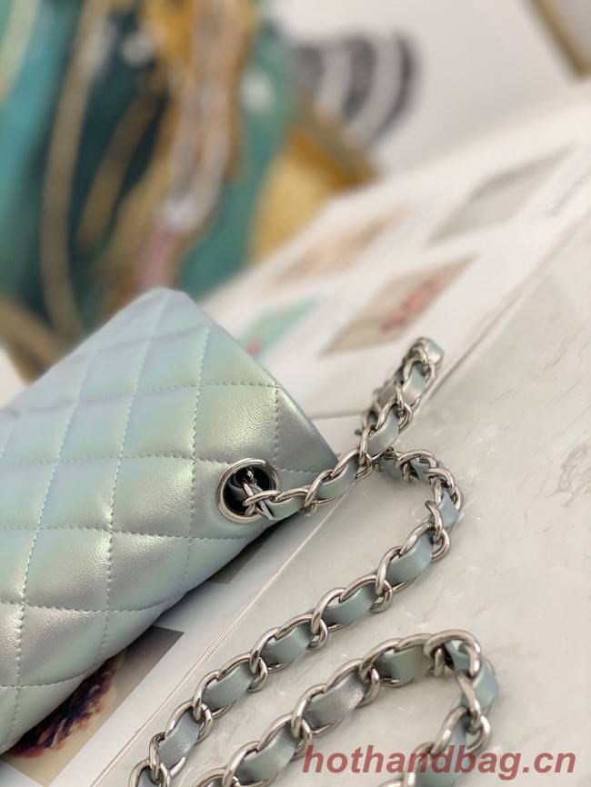 Chanel Flap Mirage Lambskin Shoulder Bag AS1116 sky blue