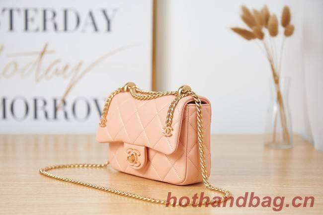 Chanel Flap Lambskin mini Shoulder Bag AS3113 pink