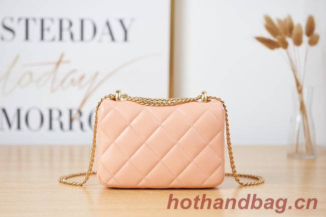 Chanel Flap Lambskin mini Shoulder Bag AS3113 pink