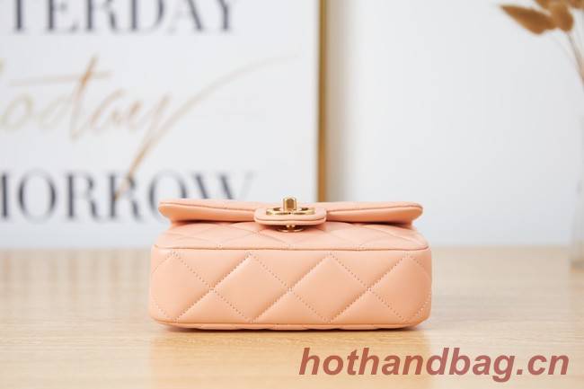 Chanel Flap Lambskin mini Shoulder Bag AS3113 pink