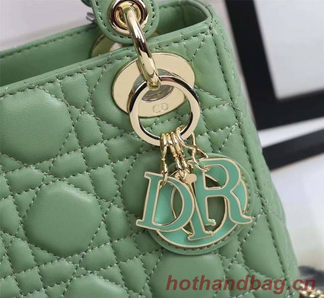 MINI LADY DIOR BAG Lambskin M0566OE green