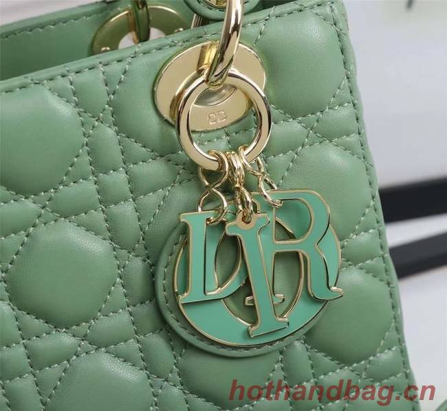 LADY DIOR MY ABCDIOR BAG Cannage Lambskin M0538O green