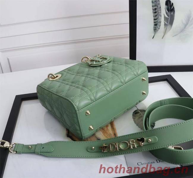 LADY DIOR MY ABCDIOR BAG Cannage Lambskin M0538O green