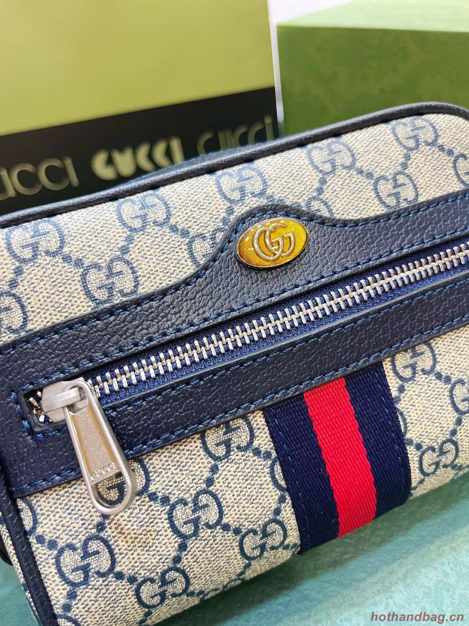 Gucci Ophidia GG mini bag 517350 Sapphire blue