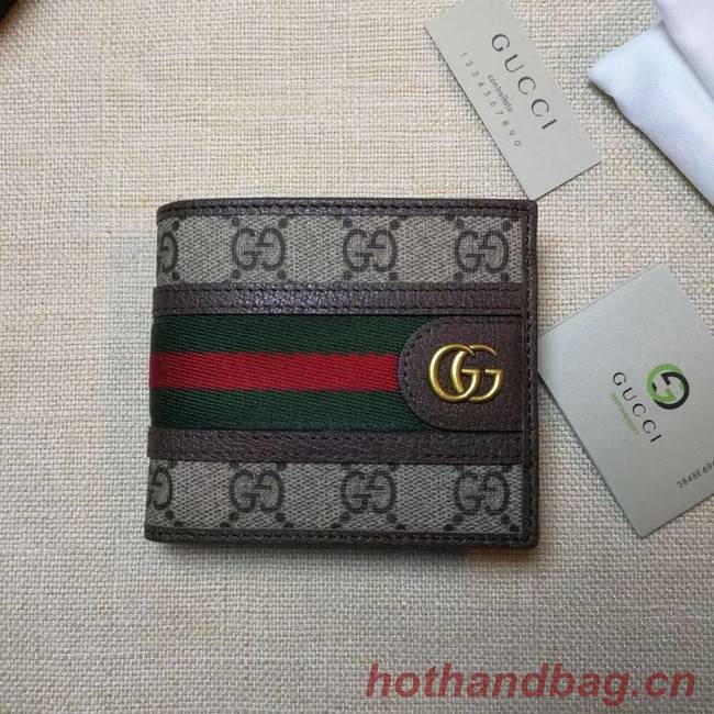 Gucci Ophidia GG wallet 597606 brown