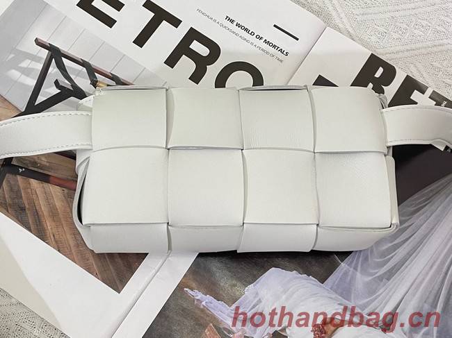 Bottega Veneta CASSETTE Mini intreccio leather belt bag 651053 MIRTH WASHED