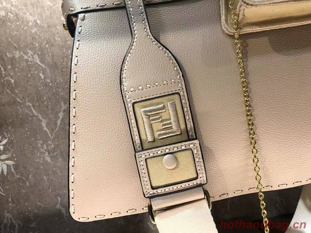 Fendi Peekaboo ISeeU MEDIUM leather bag F8637 Beige