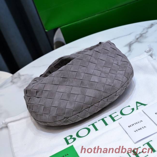 Bottega Veneta Mini intrecciato suede top handle bag 651876V1 THUNDER