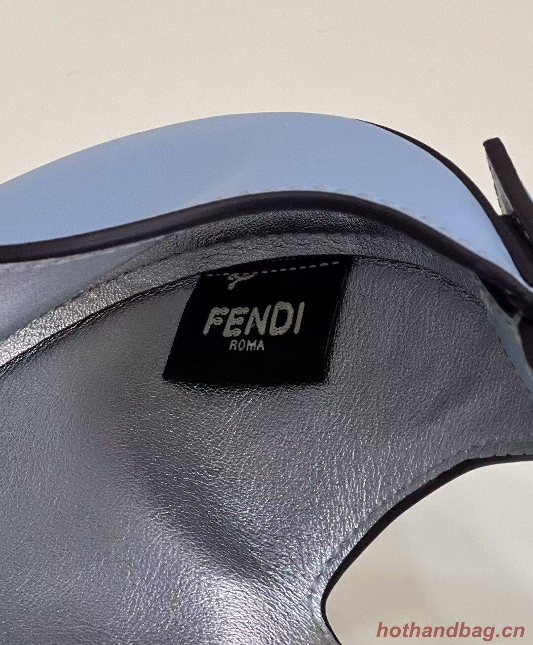 Fendi Cookie Light blue leather mini bag 8BS065A