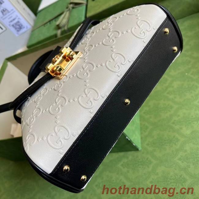 Gucci Small GG top handle bag 675791 White