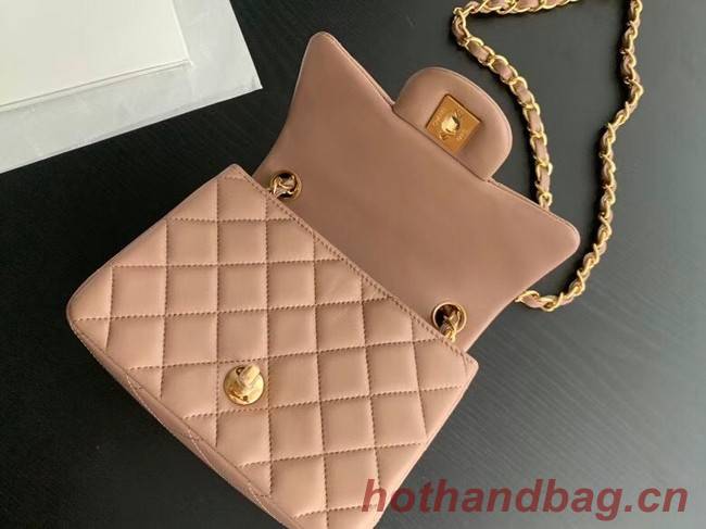 Chanel Flap Lambskin Shoulder Bag AS1115 Taupe