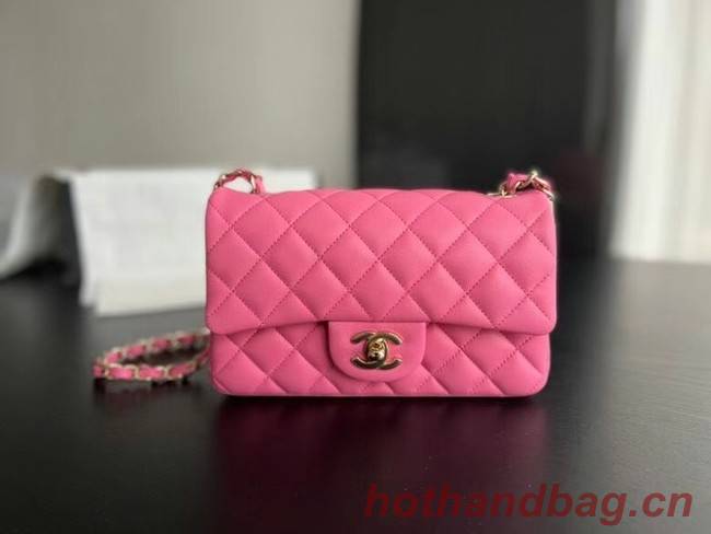 Chanel MINI Flap Bag Original Sheepskin Leather 1116 Plum