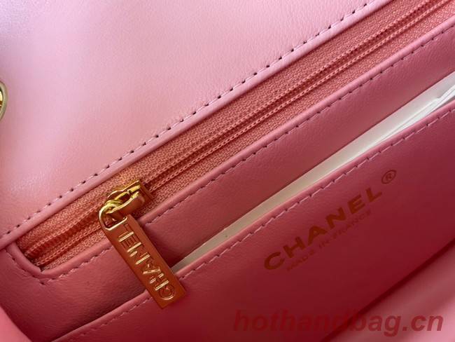 Chanel MINI Flap Bag Original Sheepskin Leather 1115 pink