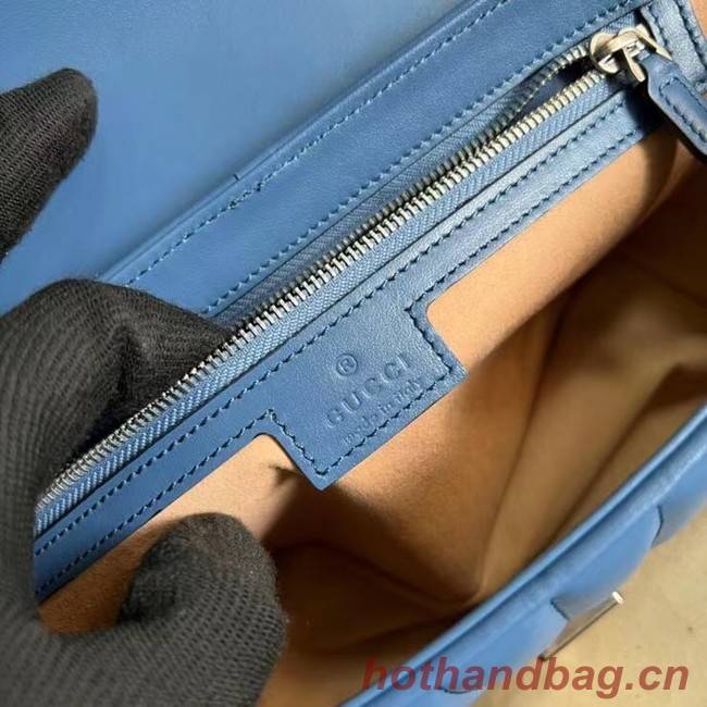 Gucci GG Marmont small shoulder bag 443497 Blue