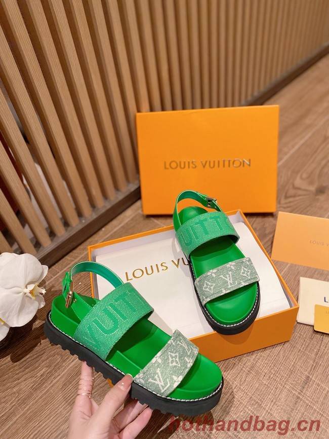 Louis Vuitton SANDAL 91082-3 Heel 2CM