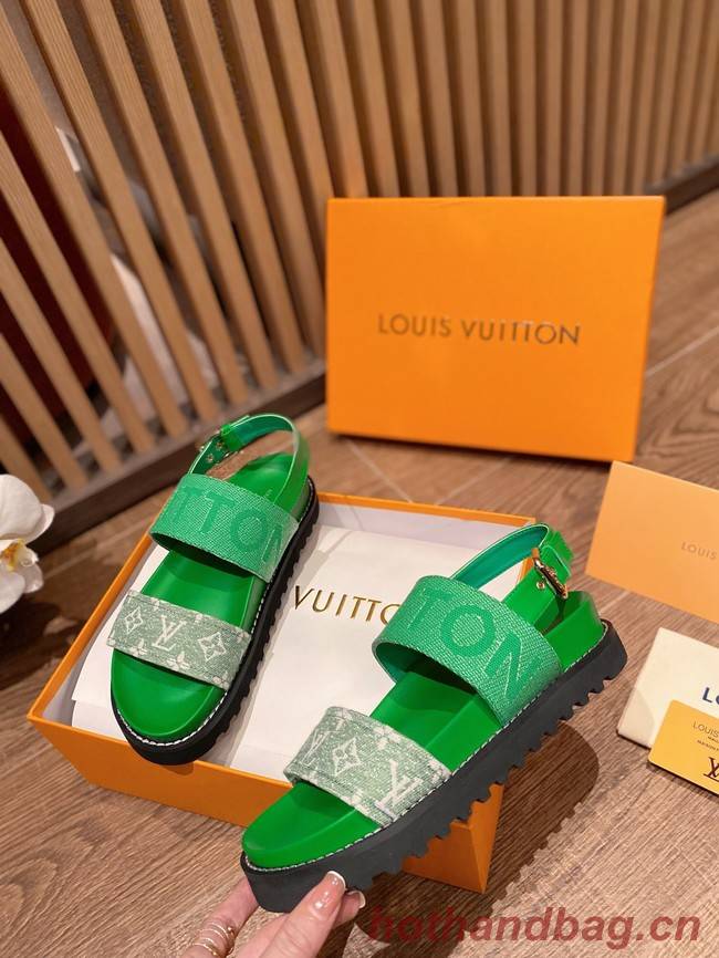 Louis Vuitton SANDAL 91082-3 Heel 2CM
