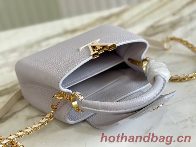 Louis Vuitton CAPUCINES PM M57228 Pearl White