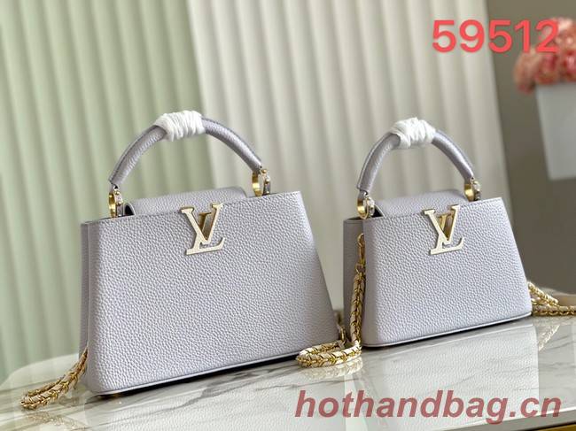 Louis Vuitton CAPUCINES PM M57228 Pearl White