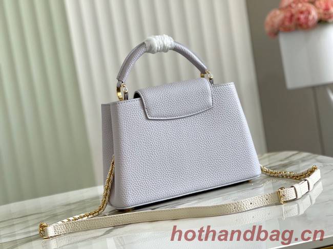 Louis Vuitton CAPUCINES BB M57227 Pearl White