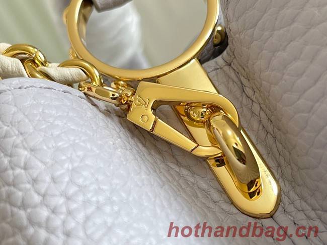 Louis Vuitton CAPUCINES BB M57227 Pearl White