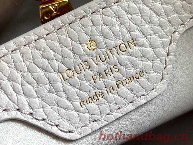 Louis Vuitton CAPUCINES BB M57227 Pearl White