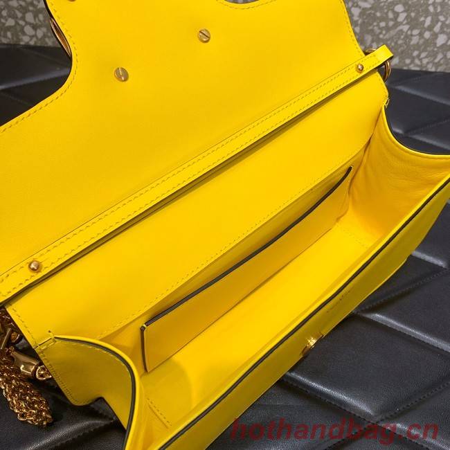 VALENTINO GARAVANI Loco Calf leather bag 2B0K30 yellow