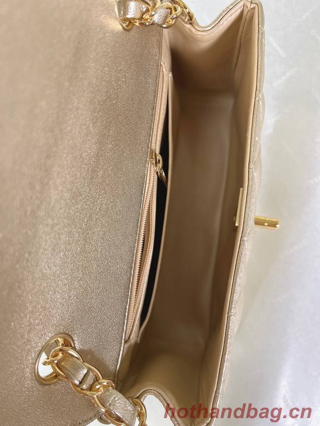 Chanel Flap Lambskin Shoulder Bag A01116 gold