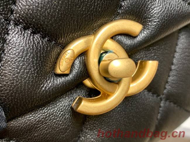 Chanel mini Shoulder Bag Lambskin&Gold-Tone Metal AS3205 black