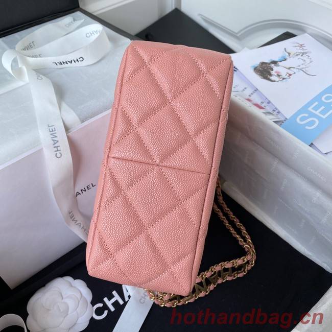 Chanel Shoulder Bag Grained Calfskin&Gold-Tone Metal AS3223 pink