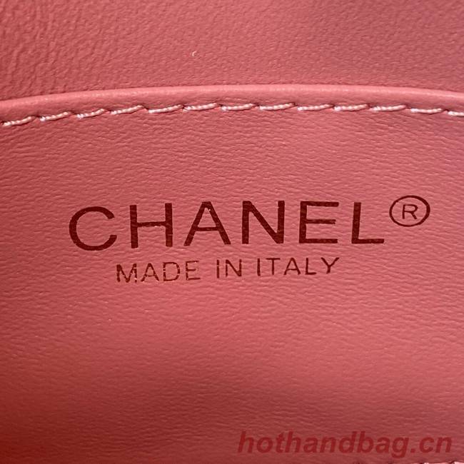 Chanel Shoulder Bag Grained Calfskin&Gold-Tone Metal AS3223 pink